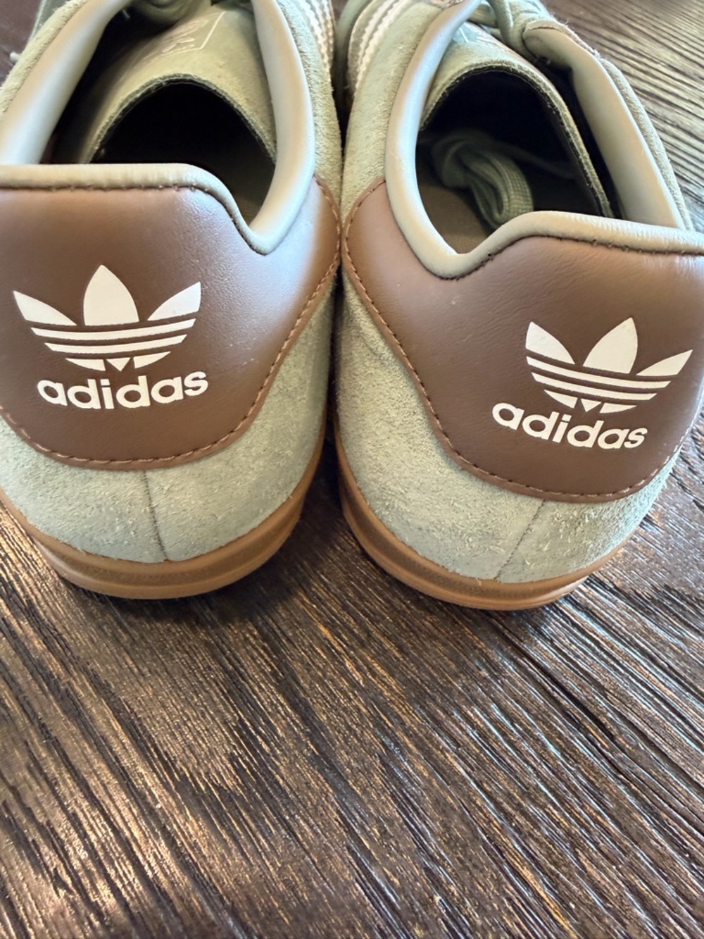 adidas Originals Gazelle Indoor Silver Green Men size 10 new - Picture 8 of 13